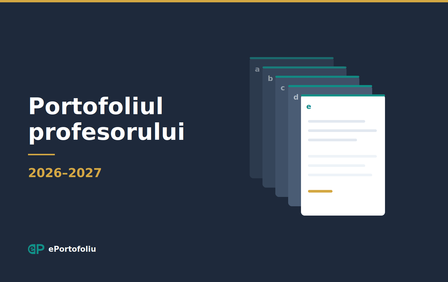 Portofoliul profesorului 2026-2027